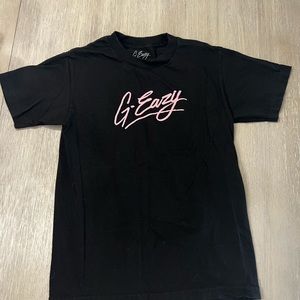 G-Eazy Pink Script Black Concert T-Shirt - Size Small - New w/o Tags
